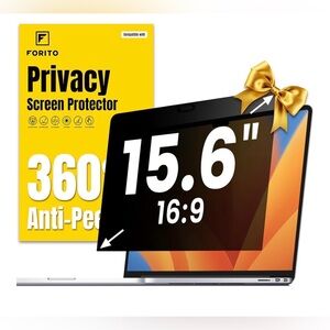 NEW FORITO 15.6” Laptop Privacy Screen Protector 360° AntiPeeping & Glare Shield